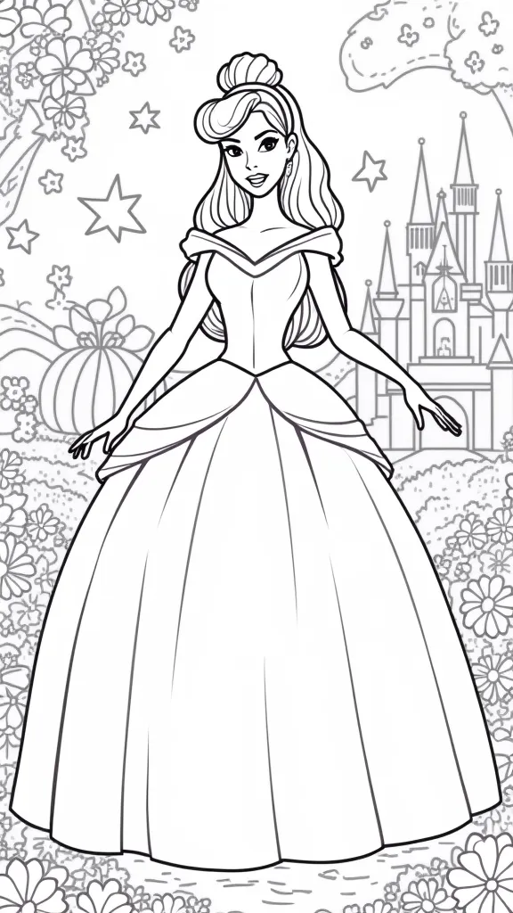 coloriages imprimables Cendrillon